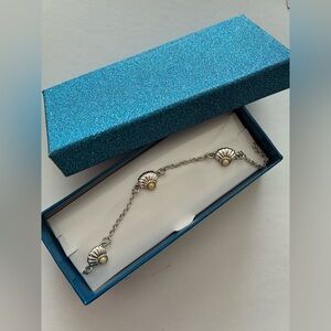 New in Box Sea Shell with Pearl Anklet Under the Sea